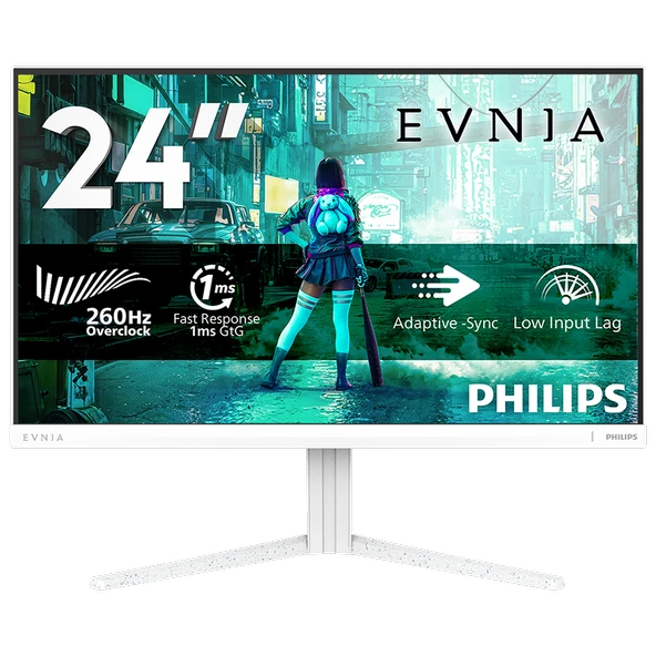 Philips Evnia 24M2N3201PL 24" 260Hz(OC) 1ms HDMI DP Adaptive Sync HDR10 FHD Fast IPS Gaming Monitör ürün görseli 1