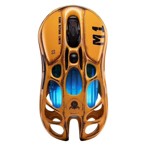 GravaStar Mercury M1 Pro RGB 26000 DPI 4000Hz Batlle-Worn Yellow Kablosuz Gaming Mouse ürün görseli 1