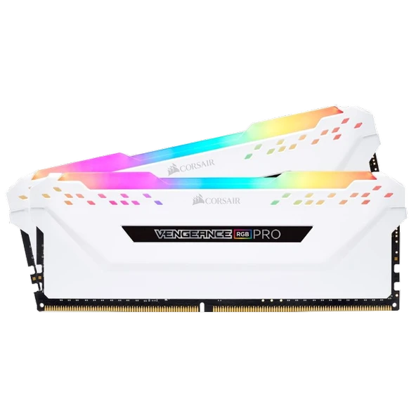 Corsair 32GB (2x16GB) Vengeance RGB PRO Beyaz 3200MHz CL16 DDR4 XMP Dual Kit Ram ürün görseli 1