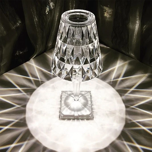 Kristal Led Şarjlı Masa Üstü Lamba - Resim 2