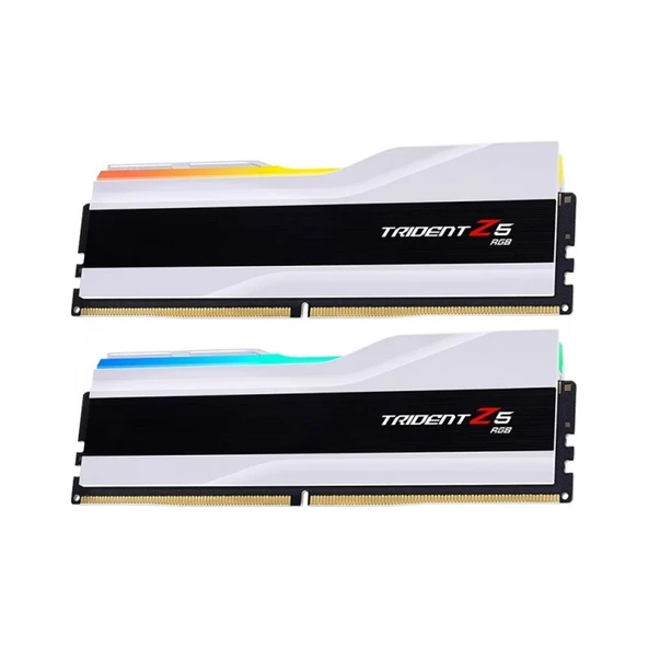 GSKILL 64GB (2x32GB) TRIDENT Z5 BEYAZ DDR5 6000MHz CL36 1.35V RGB PC Ram ürün görseli 1