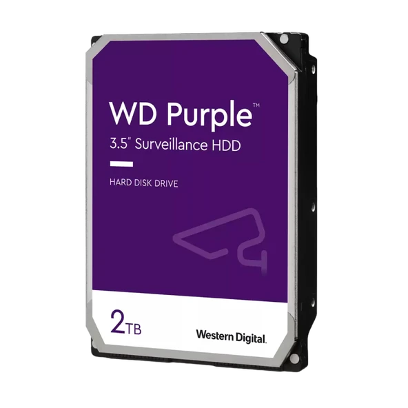 WD 2TB Purple 64MB SATA 3.0 5400rpm Güvenlik Harddisk ürün görseli 1