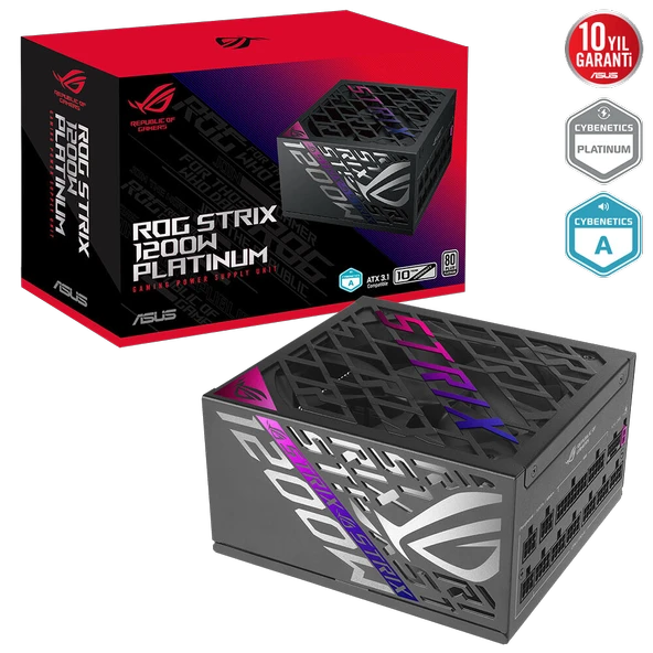 ASUS ROG STRIX 1200W 80+ Platinum ATX 3.1 Gen 5.1 Full Modüler PSU ürün görseli 1