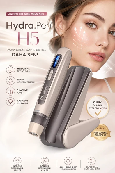 Hydra Pen H5 Kablosuz Dermapen Cihazı Yüz İz,Leke Kırışıklık Giderme Mezoterapi Cihazı Hydra Pen H5 ürün görseli 1