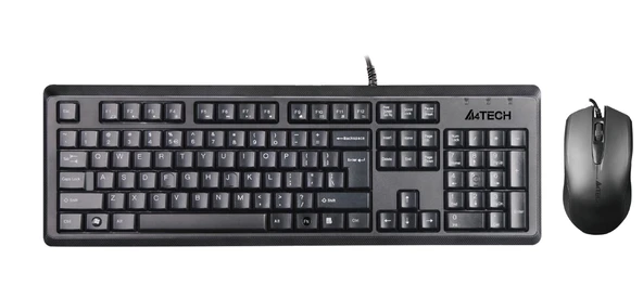 A4 Tech Kr-9276 Q Usb Fn Multimedya Klavye+Optik Kablolu Mouse Set ürün görseli 1