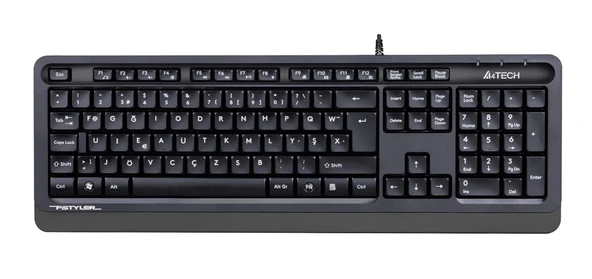 A4 Tech Fk10 F Usb Fsytyler Gri Tr Fn-Multimedya Klavye ürün görseli 1