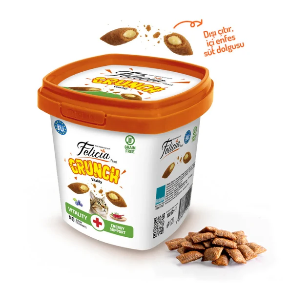 Felicia Vitality Kedi Crunch Ödül Maması 100g ürün görseli 1