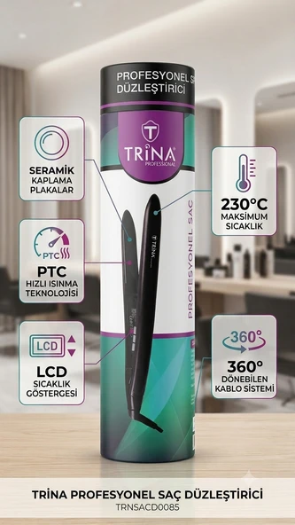 Trina Profesyonel Saç Düzleştirici 0085 ürün görseli 1