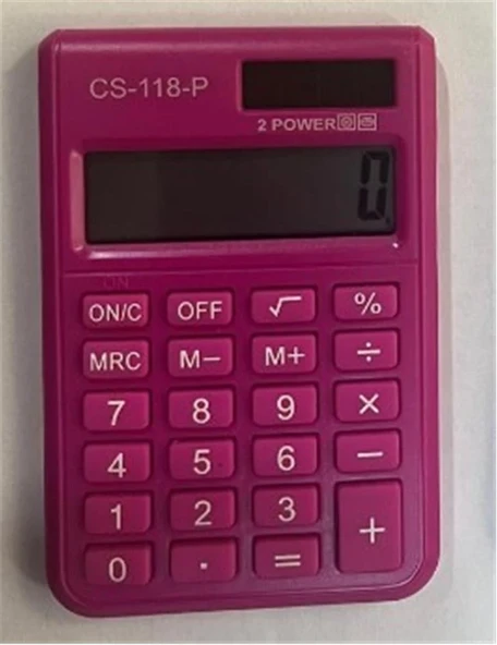 CSL CS-118-P Pembe 8 Hane Cep Tipi Hesap Makinesi ürün görseli 1