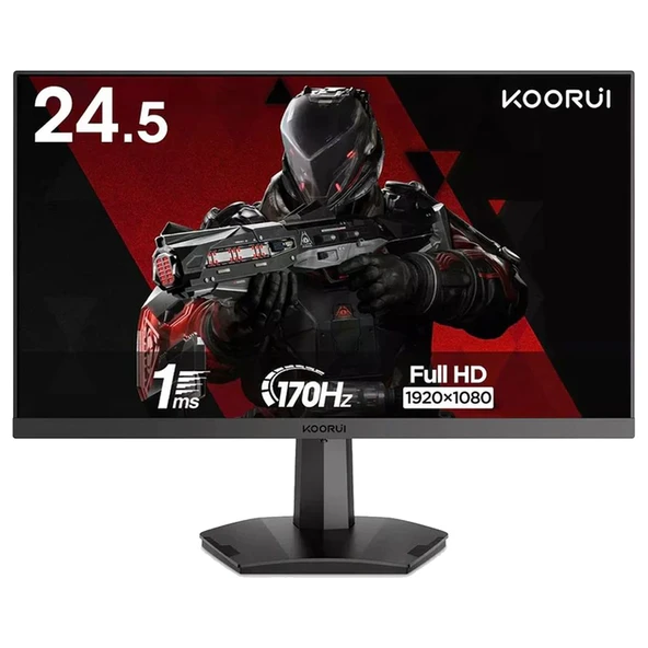 Koorui Oyun Monitörü 25″ Düz, FHD, IPS Panel, FreeSync, 165 Hz, 1 ms (25E3A) ürün görseli 1