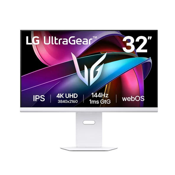 LG Ultra Gear Oyun Monitörü 32" Düz, UHD 4K, IPS Paneli, HDR400, 144 Hz, 1 ms, G-Sync, AI Smart, webOS (32G810SA-W) ürün görseli 1