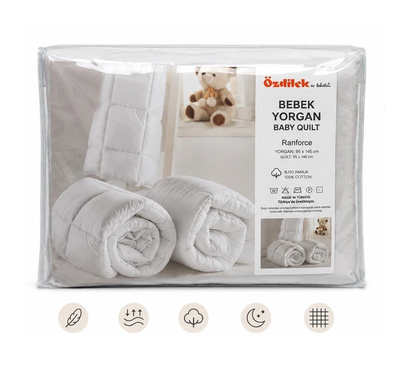 Özdilek Ranforce (%100 Pamuk Kumaş) Silikon Bebek Yorganı (95x145) ürün görseli 1