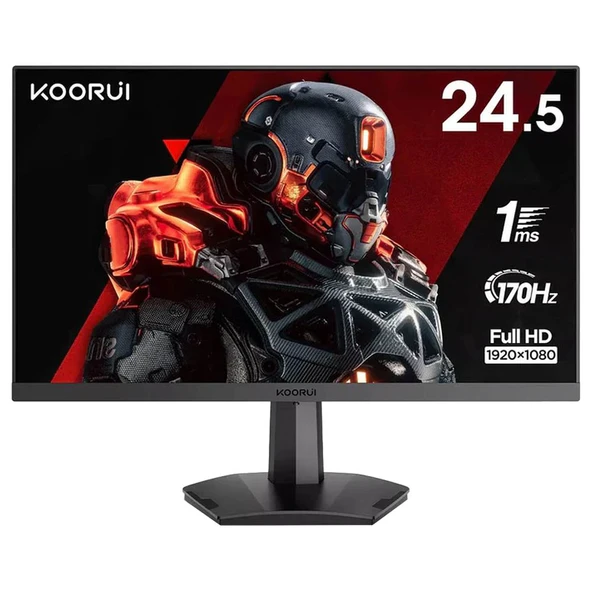 Koorui Oyun Monitörü 25″ Düz, FHD, IPS Panel, FreeSync, 165 Hz, 1 ms (25E3A) ürün görseli 1