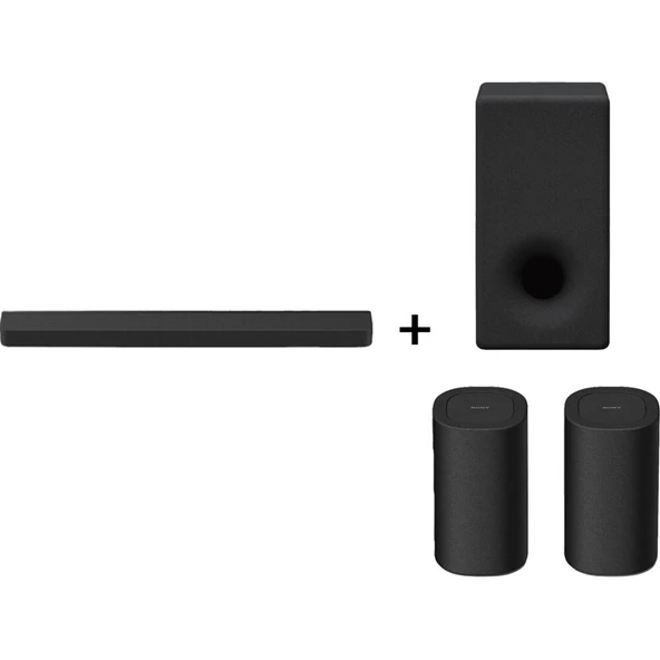 Sony BRAVIA Theatre Bar 8 Soundbar – HTA8000 + SASW3 Kablosuz Subwoofer + SARS8 Kablosuz Arka Hoparlör ürün görseli 1
