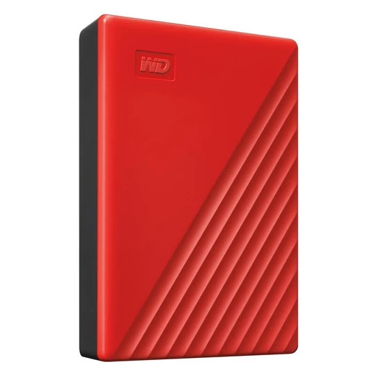 Western Digital MY Passport 4TB Kırmızı WDBPKJ0040BRD-WESN ürün görseli 1