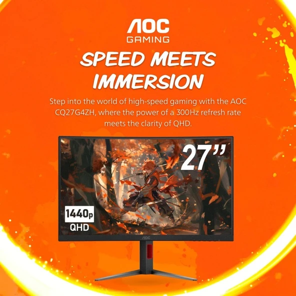 AOC QHD 2K Oyun Monitörü 27 inç – CQ27G4ZH ürün görseli 1