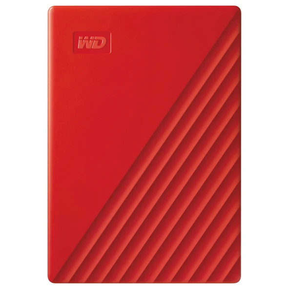 Western Digital MY Passport 4TB Kırmızı WDBPKJ0040BRD-WESN ürün görseli 1