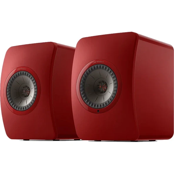 KEF LS50 Kablosuz II HiFi Kızıl Kırmızı Hoparlörler Özel Sürüm ürün görseli 1