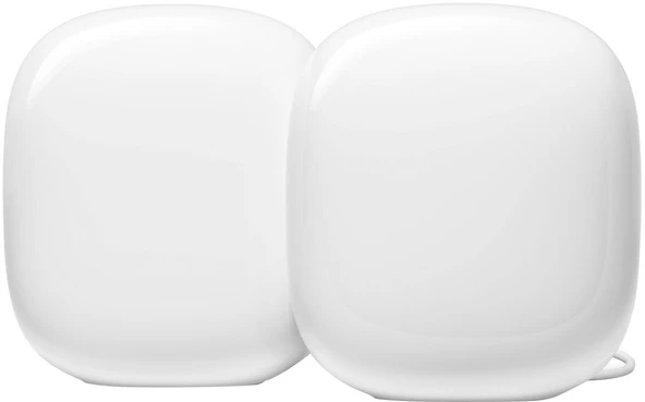 Google Nest Wifi Pro 6e AXE5400 Mesh Yönlendirici (2'li paket) Kar ürün görseli 1