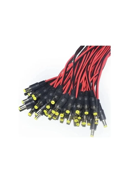 50 Adet 2.1Mm Dişi Kablolu Power Jak 20Cm ürün görseli 1