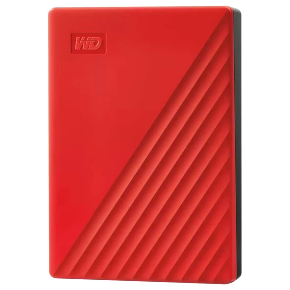 Western Digital My Passport Taşınabilir Sabit Disk USB3.2 6 TB Kırmızı WDBR9S0060BRD-WESN ürün görseli 1