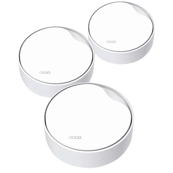 TP-Link Kablosuz Çift Bantlı Wi-Fi Sistemi – 3'lü Paket – DECO X50-POE ürün görseli 1