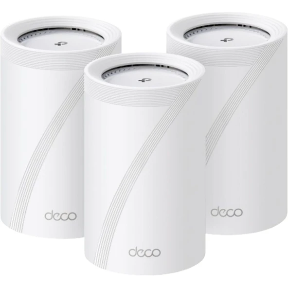 TPLink BE14000 Üç Bantlı Tüm Ev Mesh WiFi 7 Sistemi – Deco BE68 3'lü Paket ürün görseli 1