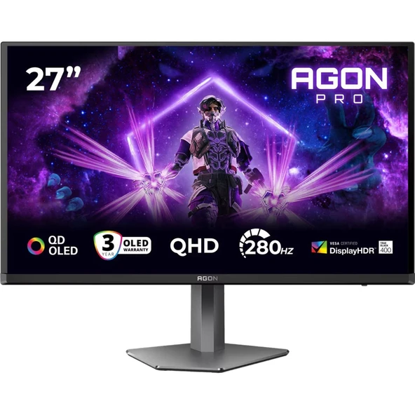 AOC Agon Pro QD OLED Oyun Monitörü 26,5 inç – AG276QZD2 ürün görseli 1