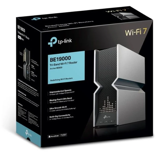 TP-Link BE19000 Üç Bantlı Wi-Fi 7 Yönlendirici ürün görseli 1
