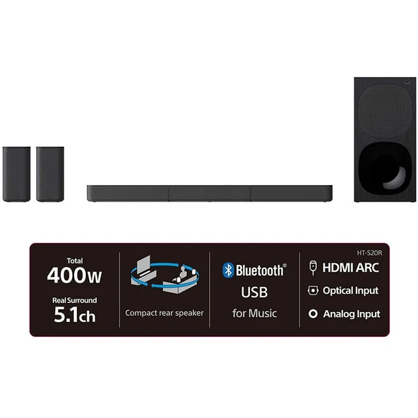 Sony Ses Çubuğu HT-S20R - Resim 6