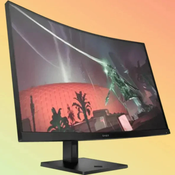 HP OMEN 780K6AS 31,5" Kavisli Oyun Monitörü - QHD (2560×1440), VA, 165Hz, 1 ms GtG, HDR, DP 1.4 + 2×HDMI 2.0 ürün görseli 1