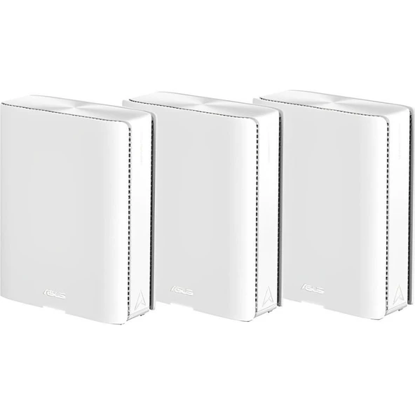 Asus ZenWiFi BQ16 BE25000 Dört Bantlı WiFi 7 Mesh Yönlendirici 3'lü Paket ürün görseli 1