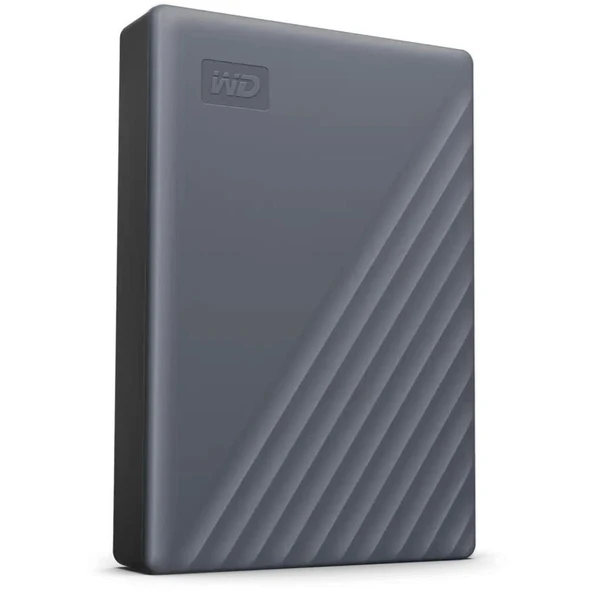 Western Digital My Passport Sabit Disk USB3.2 5TB Gri WDBRMD0050BGY-WESN ürün görseli 1