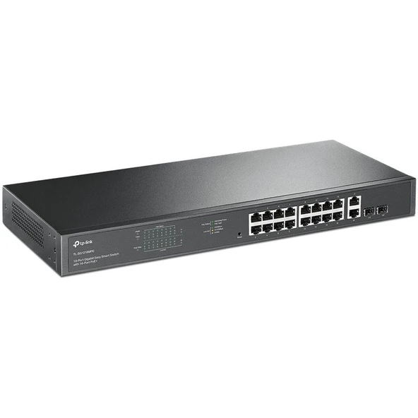TP-Link 16 Bağlantı Noktalı PoE+ Gigabit Akıllı Anahtar ürün görseli 1