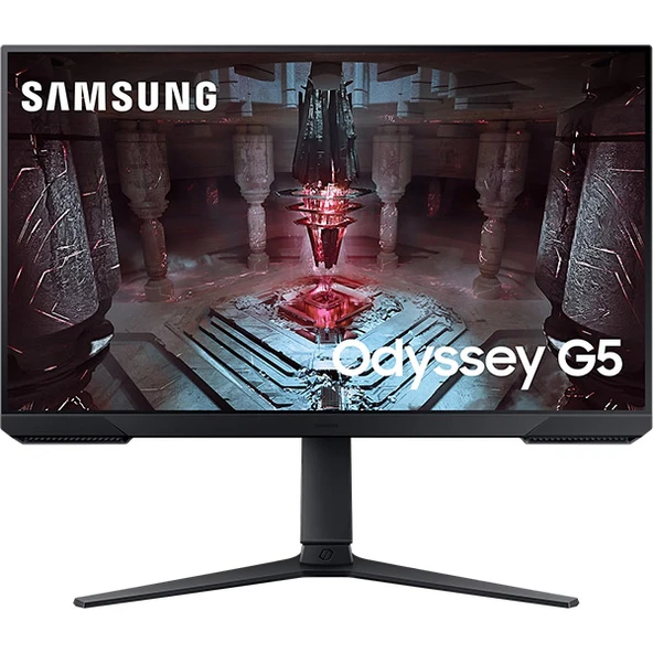 Samsung Odyssey G5 Oyun Monitörü 27″ Düz, QHD, VA Panel, HDR10, FreeSync Premium, 165 Hz, 1 ms MPRT (LS27CG510EMXUE) ürün görseli 1