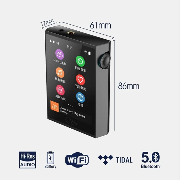 Shanling M1PLUS Müzik Çalar Siyah - Resim 5