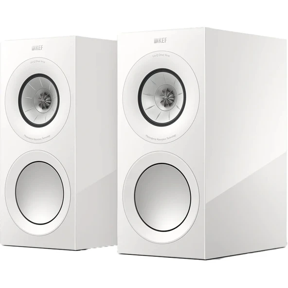 KEF R3 Meta HiFi Beyaz Parlak Kitaplık Hoparlörü – SP4053A1AA ürün görseli 1