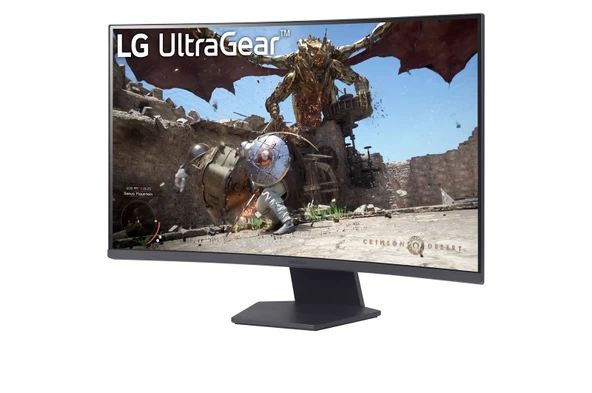 LG Ultra Gear Oyun Monitörü 32″ Kavisli, QHD, 1000R, HDR10, 180 Hz, 1 ms (32GS60QC-B) ürün görseli 1