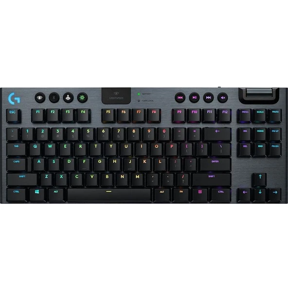 Logitech Tenkeyless Işık Hızı RGB Click Kablosuz Klavye 368mm Siyah ürün görseli 1