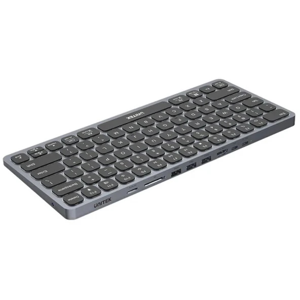 Unitek 9'u 1 arada USB-C Kablolu Klavye Hub – D1092A ürün görseli 1
