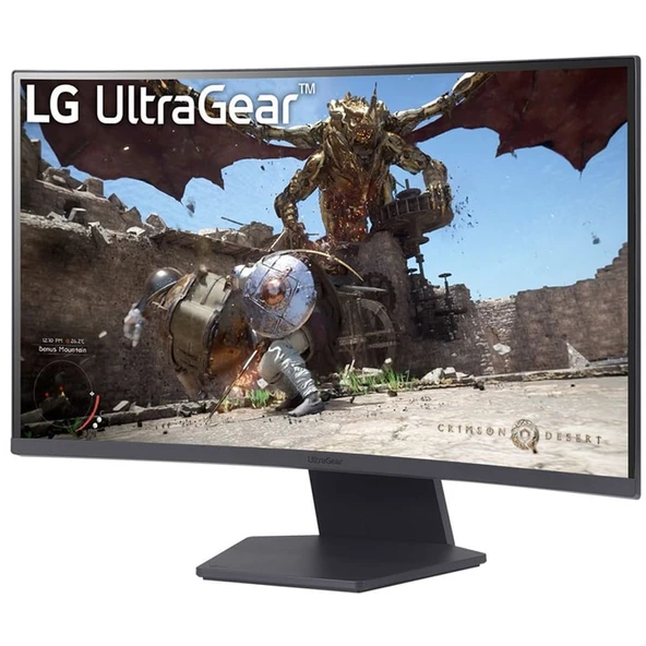 LG Ultra Gear Oyun Monitörü 27″ Kavisli, FHD, IPS Panel, 180 Hz, 1 ms, FreeSync Premium (27GS60QC-B) ürün görseli 1