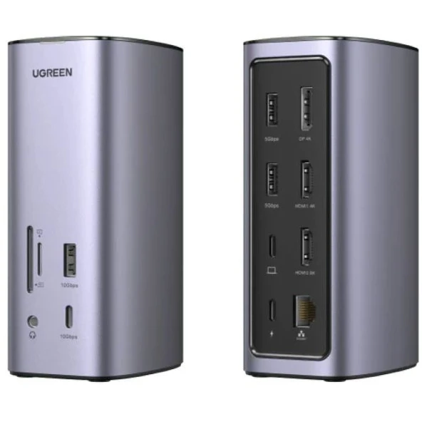 Ugreen 12'si 1 arada 4K HDMI Hızlı Şarj Evrensel Bağlantı İstasyonu ürün görseli 1
