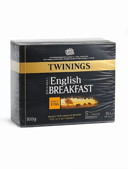 Twinings English Breakfast 50'li Bardak Poşet Çay 100 Gr ürün görseli 1