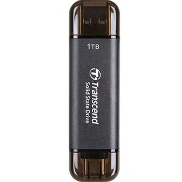 Transcend Harici SSD USB Tip C/A 1TB Siyah TS1TESD310C ürün görseli 1