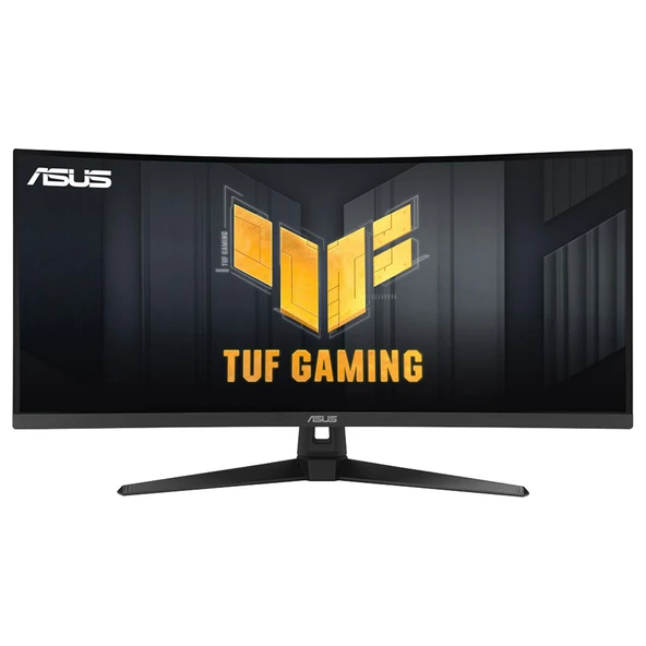 Asus TUF Gaming VG34VQ3B Oyun Monitörü – 34 inç WQHD (3440×1440), Kavisli, 180 Hz, ELMB SYNC, FreeSync Premium, 1 ms MPRT, %90 DCI-P3, DisplayWidget Center ürün görseli 1