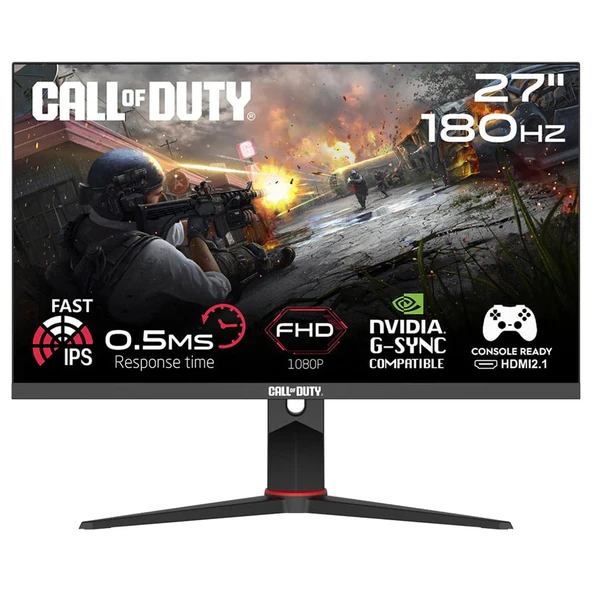 Gameon Oyun Monitörü 27″ Düz, FHD, IPS Panel, FreeSync, 180 Hz, 1 ms (COD27FHD180IPS) ürün görseli 1