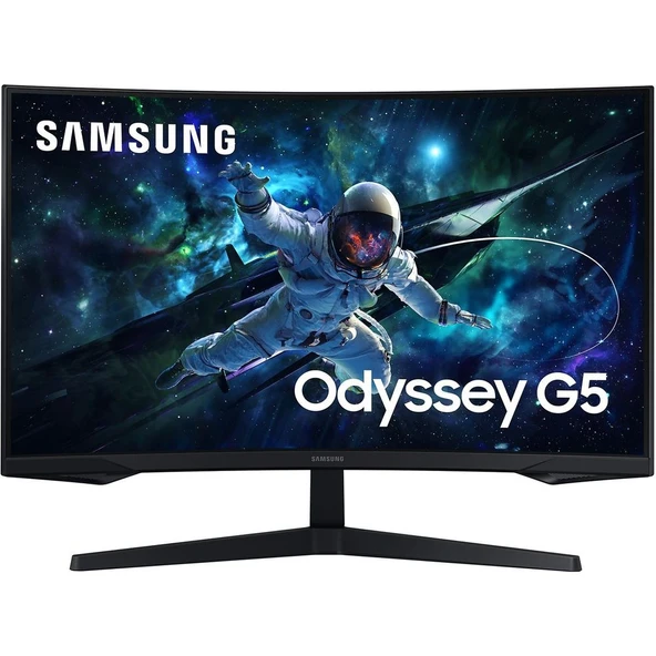 Samsung Odyssey G5 Oyun Monitörü (G55C) 32" Kavisli, QHD, VA Panel, 1000R, HDR10, FreeSync Premium Pro, 165 Hz, 1 ms (MPRT) (LS32CG552EMXUE) ürün görseli 1