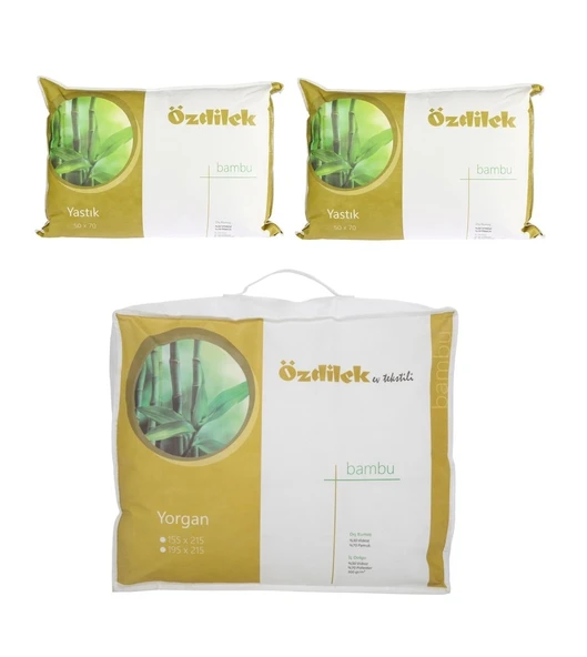 Özdilek 1 Adet Bambu Yorgan + 2 Adet Bambu Yastık (Çift Kişilik Set) ürün görseli 1