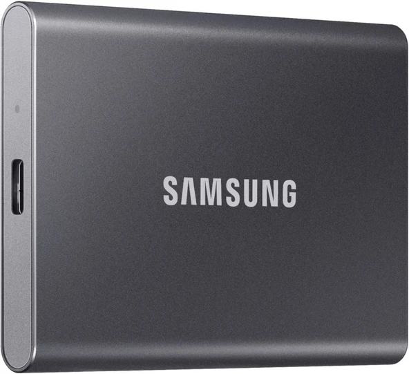 Samsung T7 2TB Harici USB 3.2 Gen 2 Taşınabilir SSD – Titan Gri ürün görseli 1