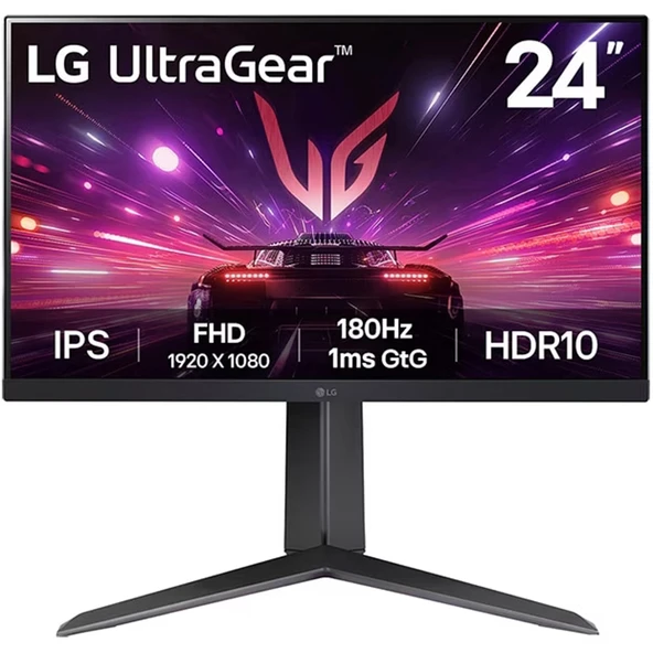 LG UltraGear FHD 180 Hz, IPS Panel Oyun Monitörü 24″ – 24GS65FB ürün görseli 1